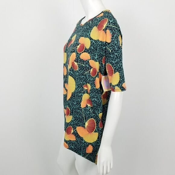 Lularoe Floral Leaf Print Irma Tunic Top New NWT - Picture 4 of 6